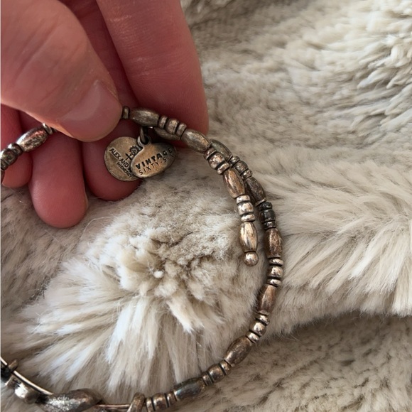 Alex And Ani | Women’s “Love” Written Bangle Wrap Bracelet Cuff - Picture 3 of 5